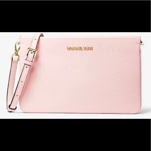 MK Jet Set Large Pebbled Leather Crossbody